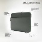 A.R.C. Sleeve With ReSpun 100% Recycled Polyester for 14-inch Laptop (M1-M4, 2021-2024) Incase