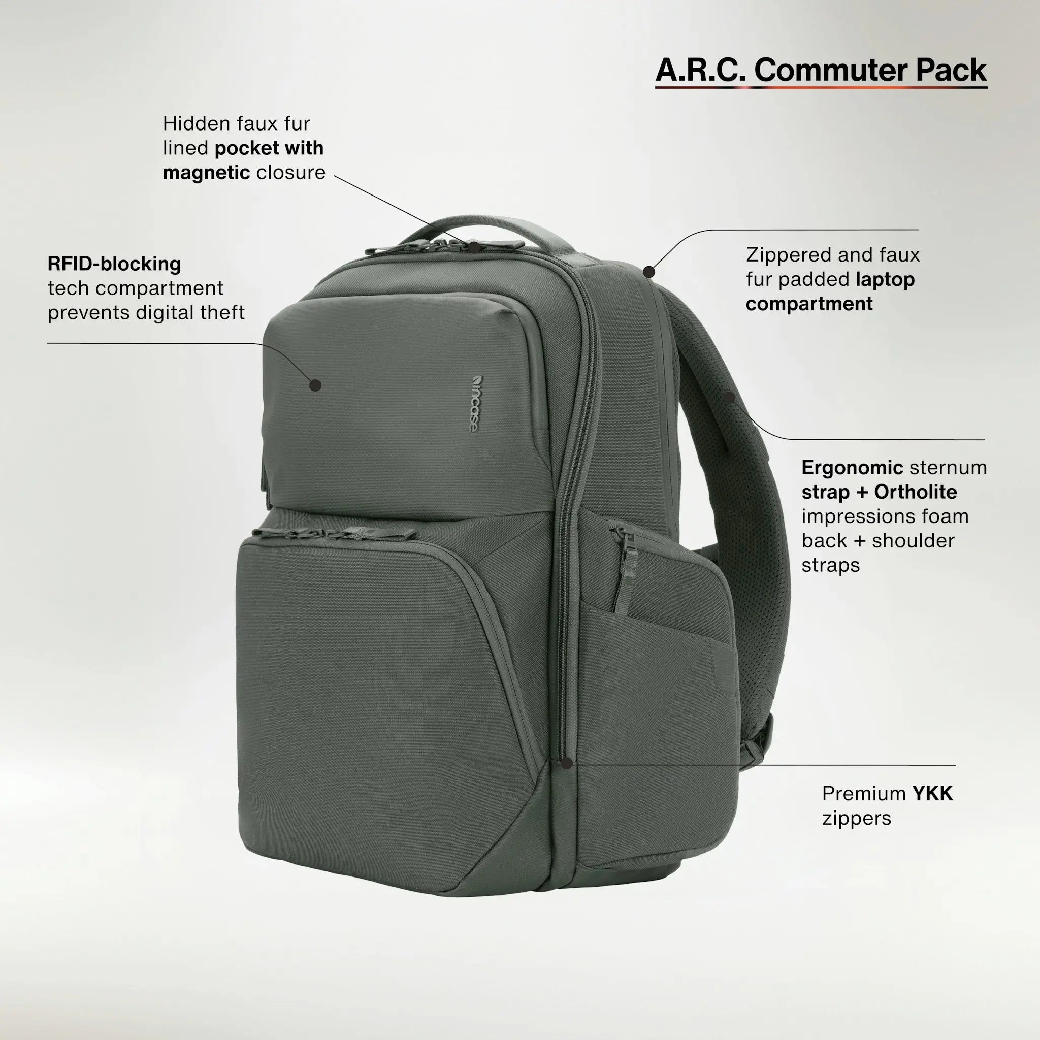 A.R.C. Commuter Pack With ReSpun 100% Recycled Polyester 26L - Navy