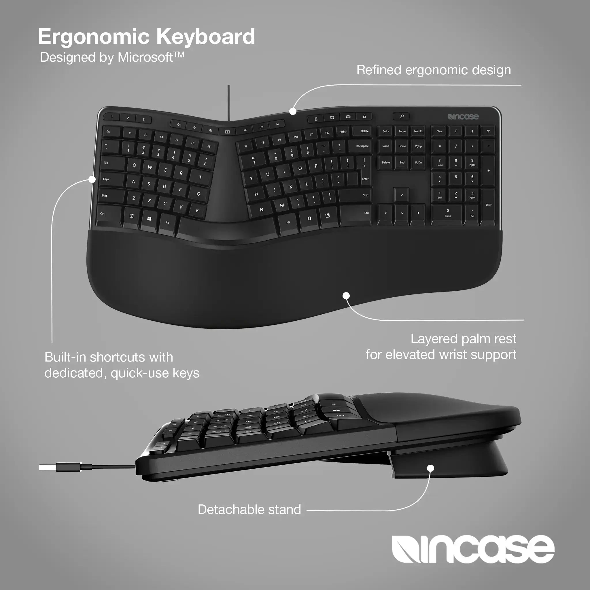 Ergonomic Keyboard Incase