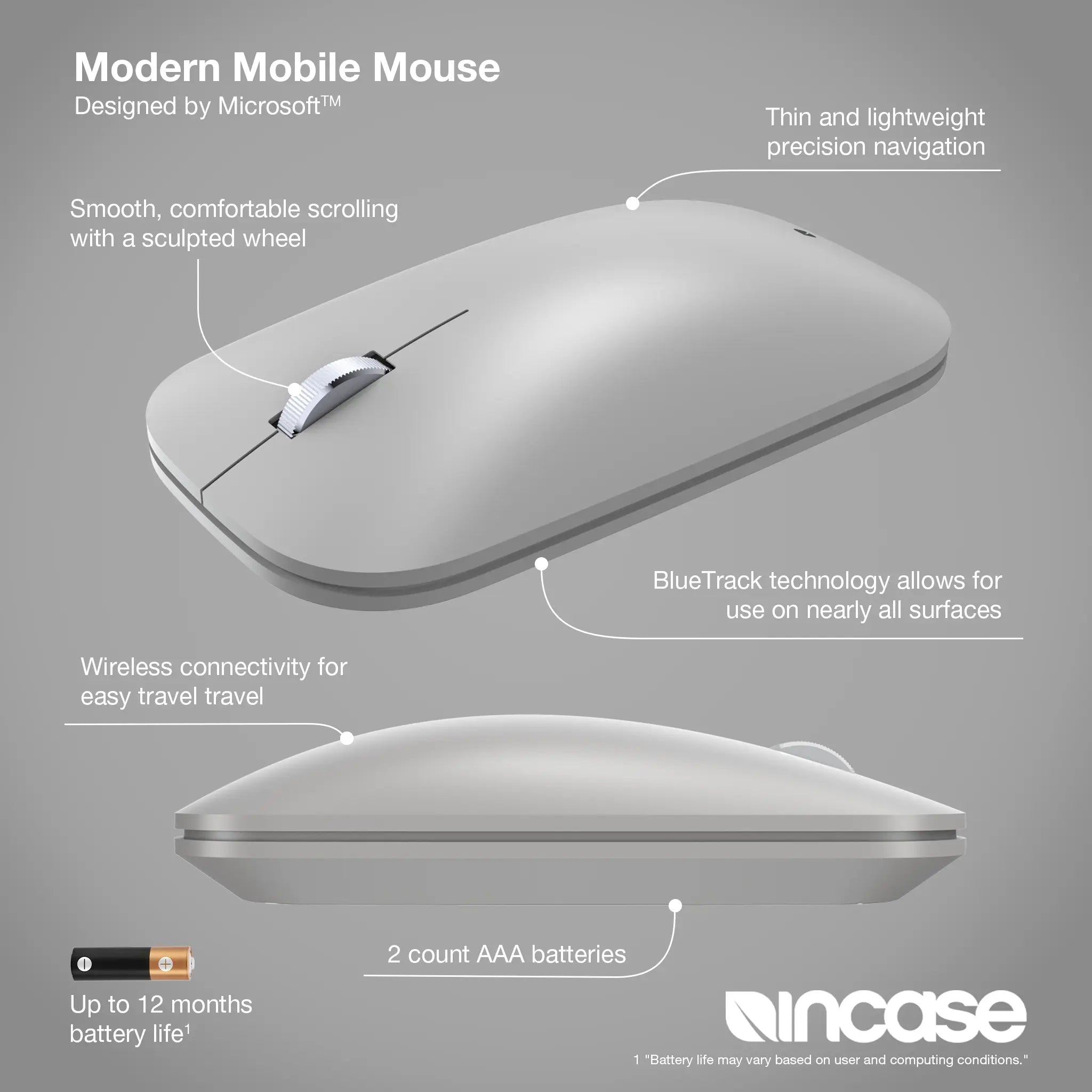 Modern Mobile Mouse (EU/UK) Incase-Microsoft