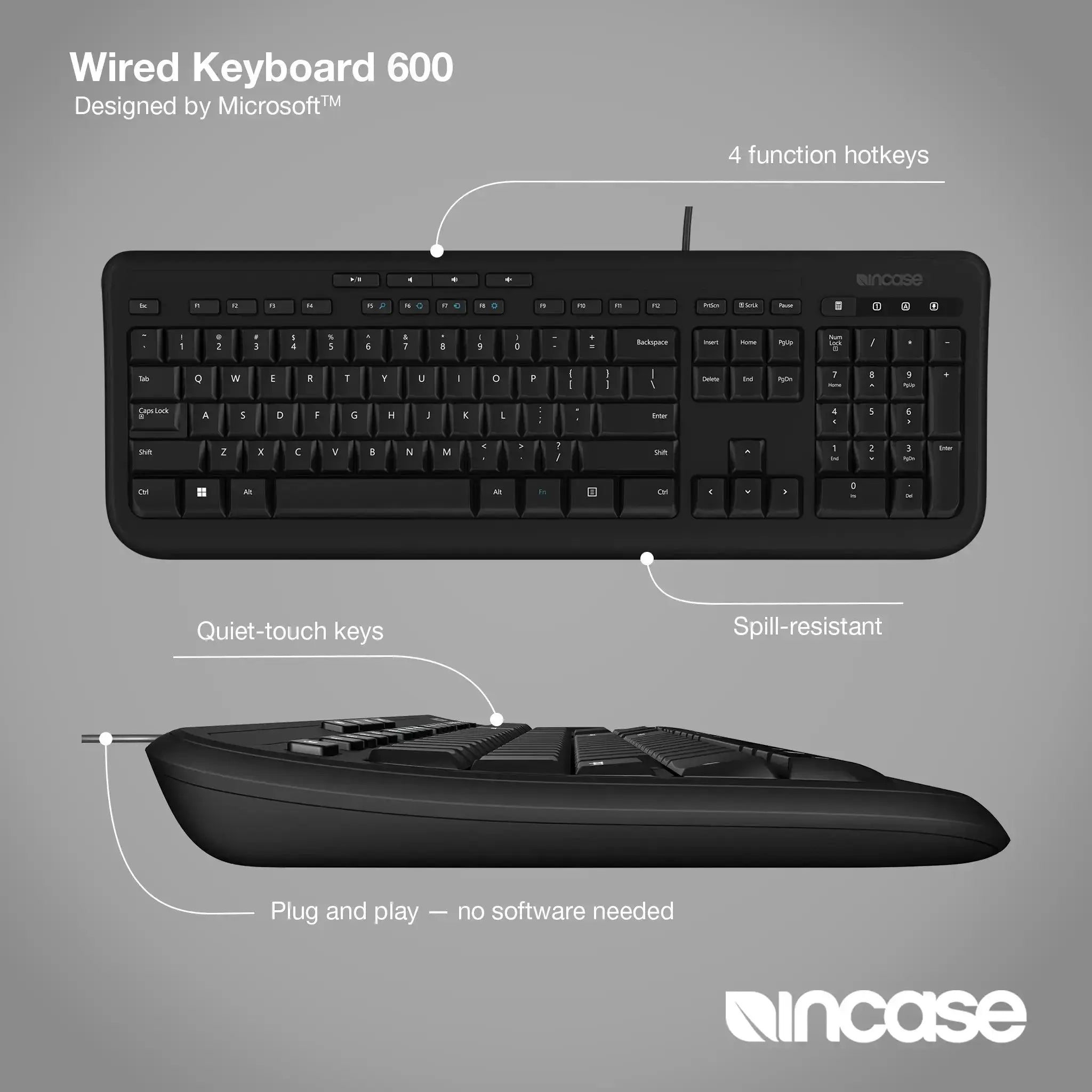 Wired Keyboard 600 Incase