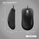 Wired USB-A Basic Optical Mouse Incase-Microsoft