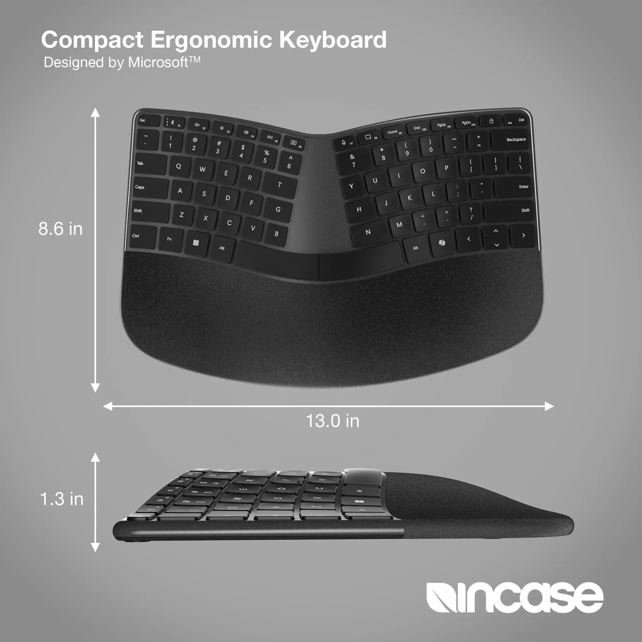 Compact Ergonomic Keyboard Incase