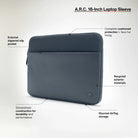 A.R.C. Sleeve for With ReSpun 100% Recycled Polyester for 16-inch Laptop (M1-M4, 2021-2024) Incase