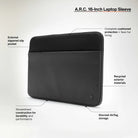 A.R.C. Sleeve for With ReSpun 100% Recycled Polyester for 16-inch Laptop (M1-M4, 2021-2024) Incase