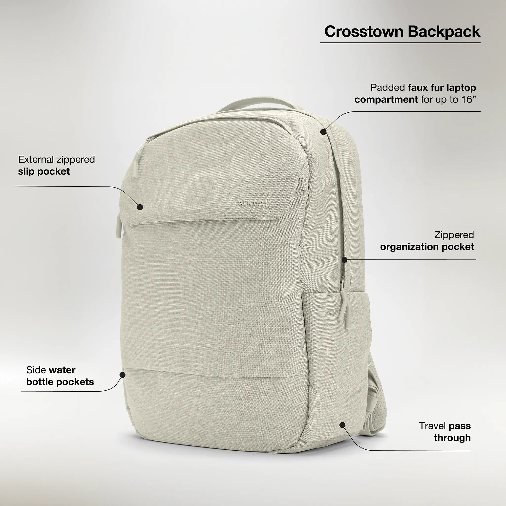 Crosstown Backpack with Woolenex 20L Incase